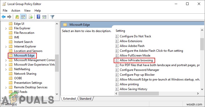 Microsoft Edgeでプライベートブラウジングを無効にする方法は？ 