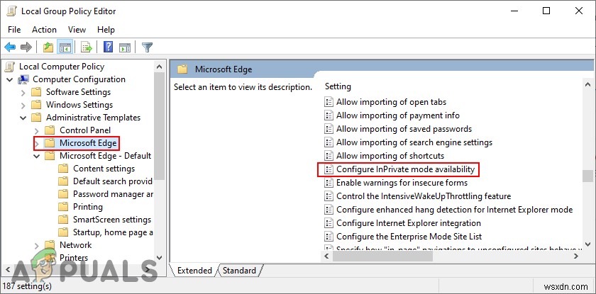 Microsoft Edgeでプライベートブラウジングを無効にする方法は？ 