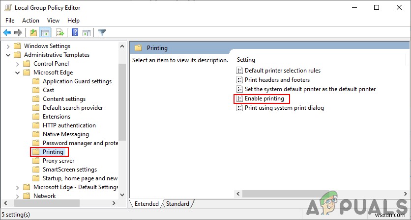 Windows10のMicrosoftEdgeで印刷を無効にする方法は？ 