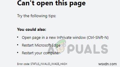 修正：Windows10でのMicrosoftEdge UpdateのインストールエラーSTATUS_INVALID_IMAGE_HASH？ 