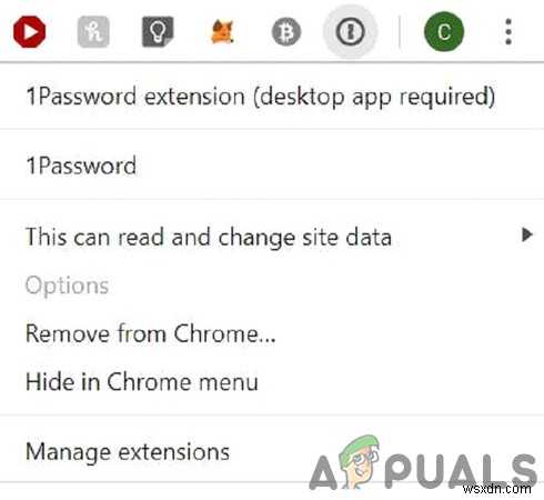 1PasswordChrome拡張機能が機能しない[解決済み] 