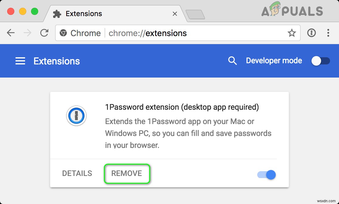 1PasswordChrome拡張機能が機能しない[解決済み] 