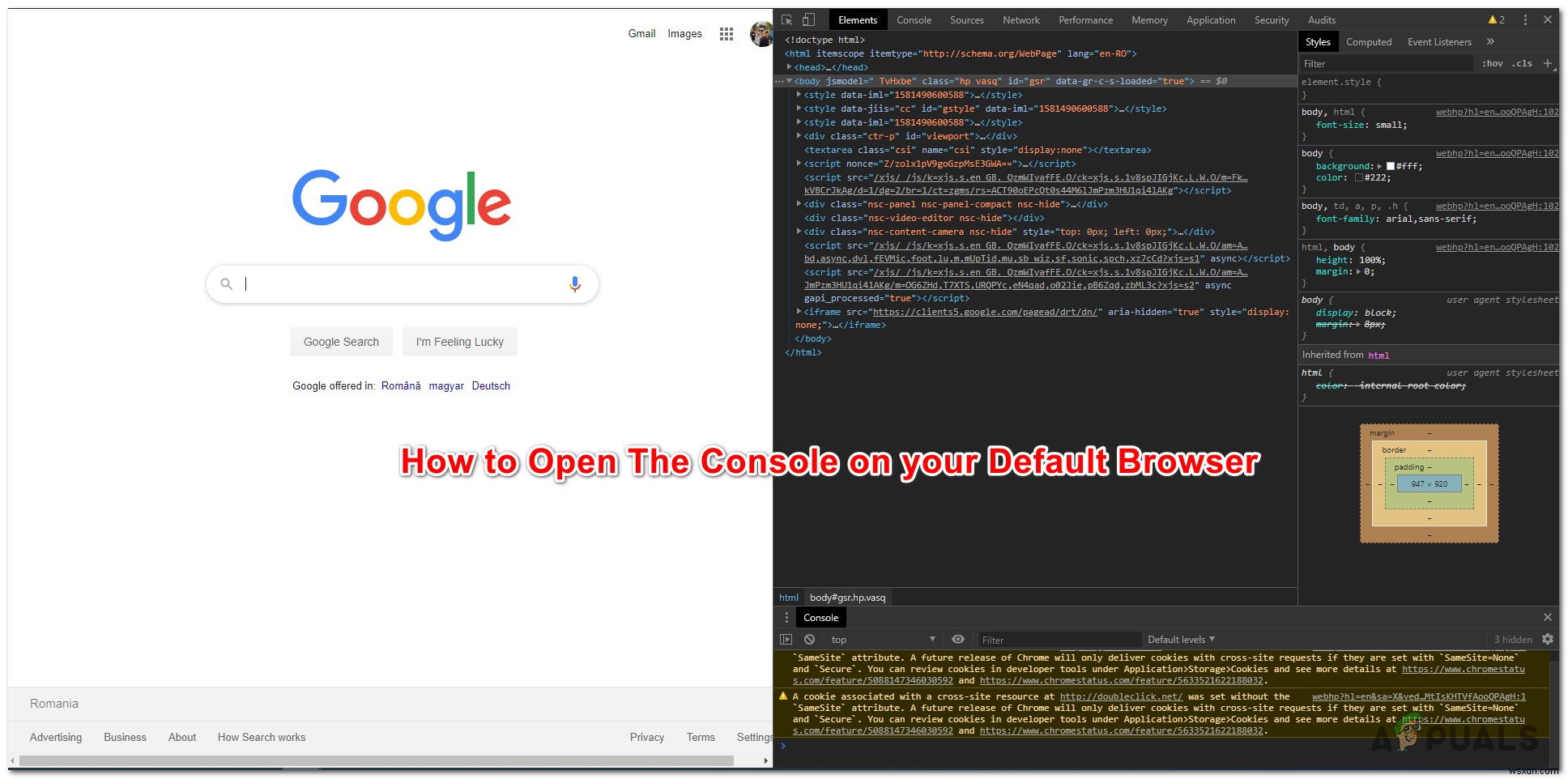 Chrome、Safari、Firefox、およびEdgeでブラウザコンソールを開く方法 