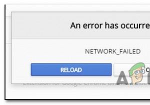 GoogleChromeWebストアのNETWORK_FAILEDを修正します 