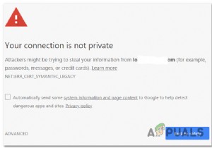 Chrome NET_CERT_SYMANTEC_LEGACYエラーを修正する方法は？ 