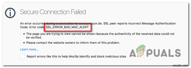 Firefoxエラー「SSL_Error_Bad_Mac_Alert」を解決するにはどうすればよいですか？ 