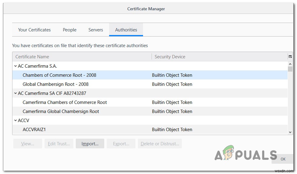 修正：Sec_Error_Cert_Signature_Algorithm_Disabled 