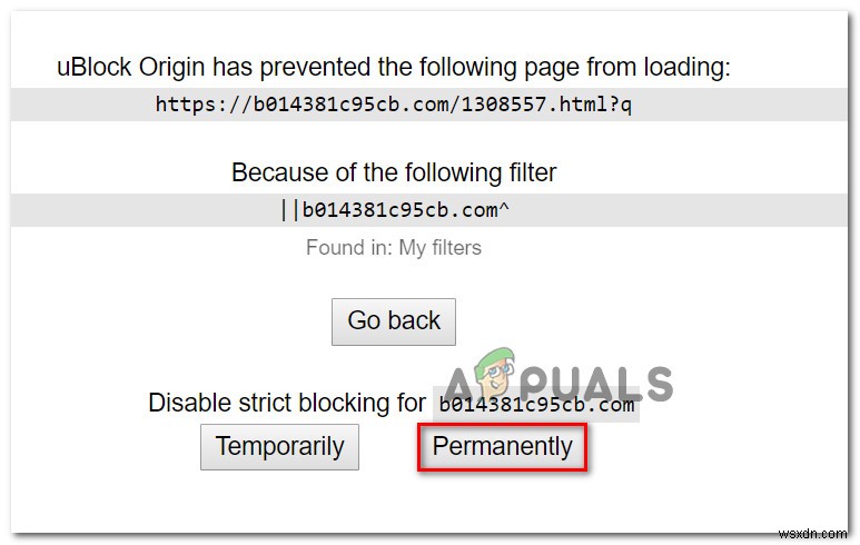 修正：uBlock Originにより、次のページが読み込まれなくなりました 