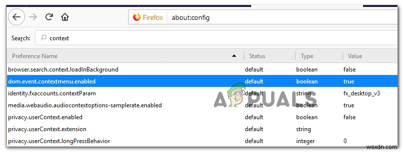 修正：Firefoxで機能しない右クリック 