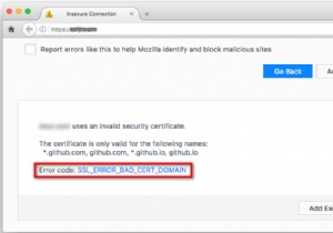 修正：SSL_ERROR_BAD_CERT_DOMAIN 