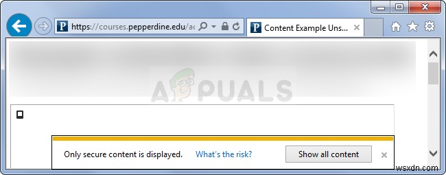 修正：安全なコンテンツのみが表示される 