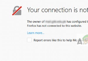 修正：接続が安全なFirefoxではない 
