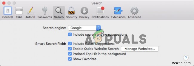 SafariでGoogleを検索エンジンとして設定する方法 