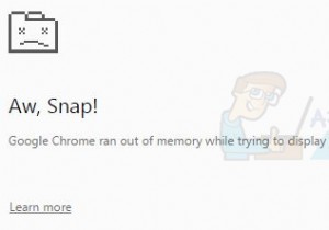 修正：GoogleChromeのメモリ不足 