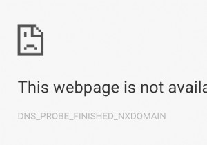 GoogleChromeでDNS_PROBE_FINISHED_NXDOMAINを修正する方法 