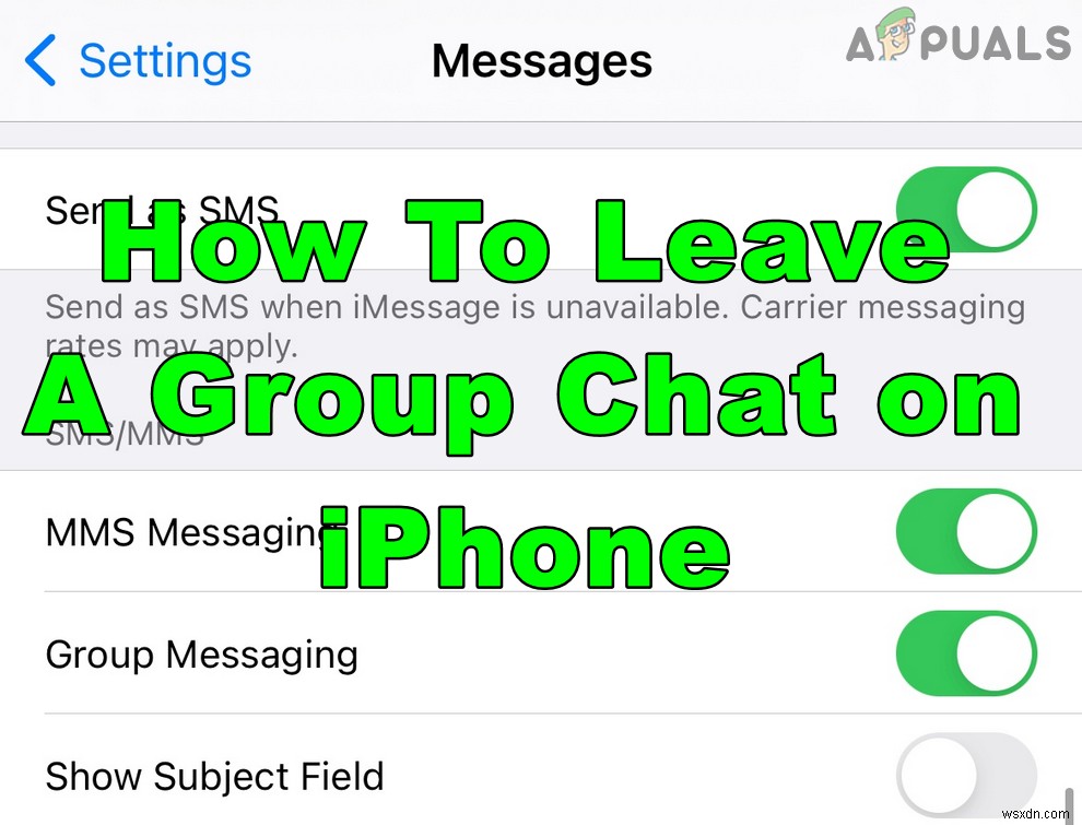 iPhoneでグループチャットを終了するにはどうすればよいですか？ 