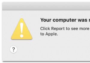 修正：Macで「問題が原因でコンピュータが再起動されました」？ 