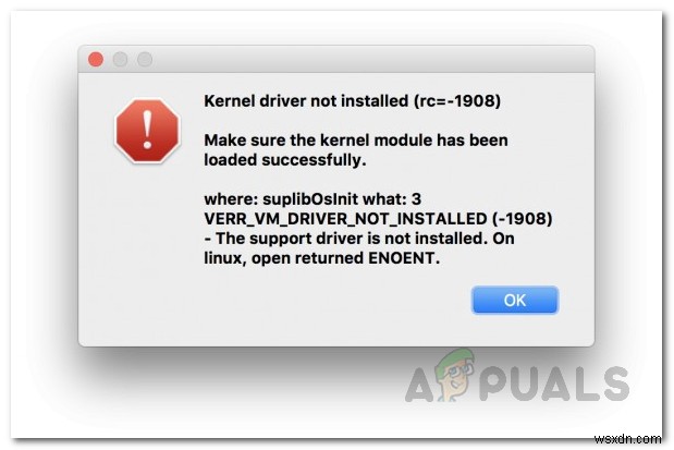 Macで「KernalDriverNotInstalled（rc =-1908）」エラーを修正する方法 