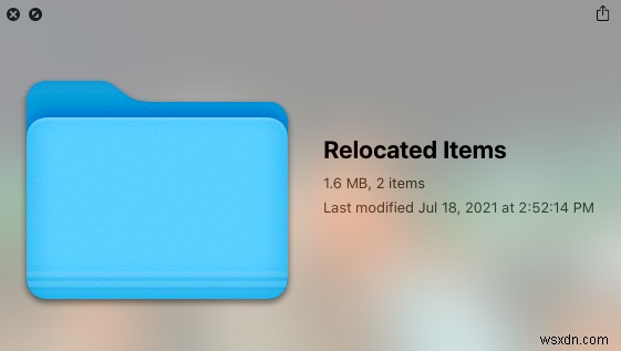 macOS Catalinaの再配置されたアイテムフォルダ：それは何ですか？とそれを削除する方法は？ 