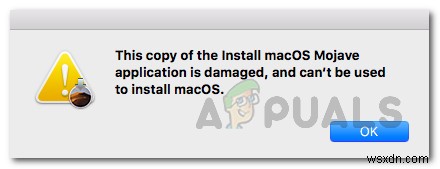 [修正]アプリケーションが破損しており、macOSのインストールに使用できません 