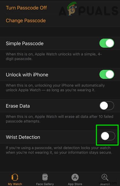 AppleWatchがアラームと通知の振動を停止しました 