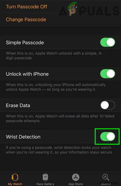 AppleWatchがアラームと通知の振動を停止しました 