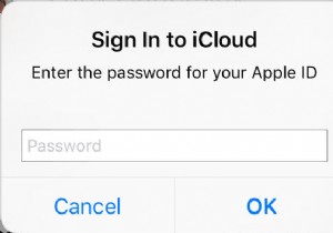 iPhoneがiCloudにサインインするように要求し続ける場合 