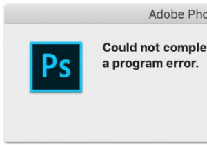 【解決策】「プログラムエラーのため、Photoshopはリクエストを完了できませんでした」エラーの原因と対処法