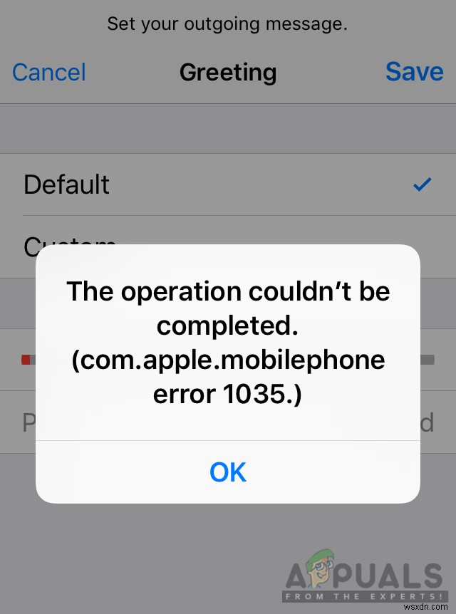 iPhoneで「com.apple.mobilephoneエラー1035」を修正する方法 