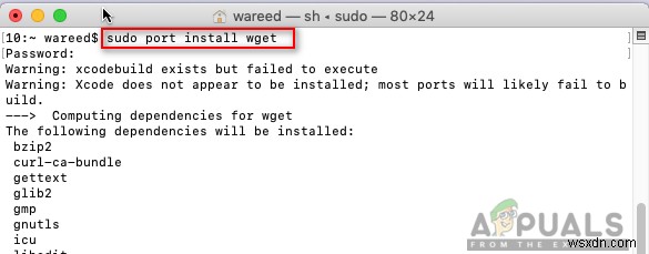 macOSで「sudoapt-getコマンドが見つかりません」を修正する方法 