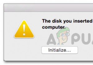 修正：挿入したディスクがこのコンピューターで読み取れませんでした 