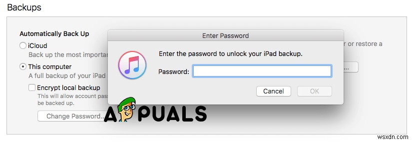 「iPhoneバックアップのロックを解除するためのパスワードを入力してください」を解決する方法 