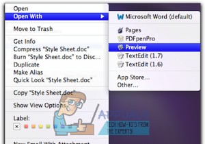 Macでミラーイメージ/テキストを印刷する方法 