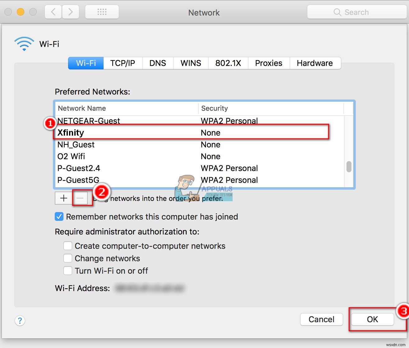 MacでXfinityWi-Fiを無効にする方法 