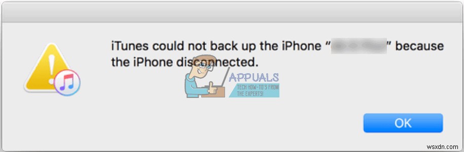 修正：iPhoneが切断されたため、iTunesはiPhoneをバックアップできませんでした 