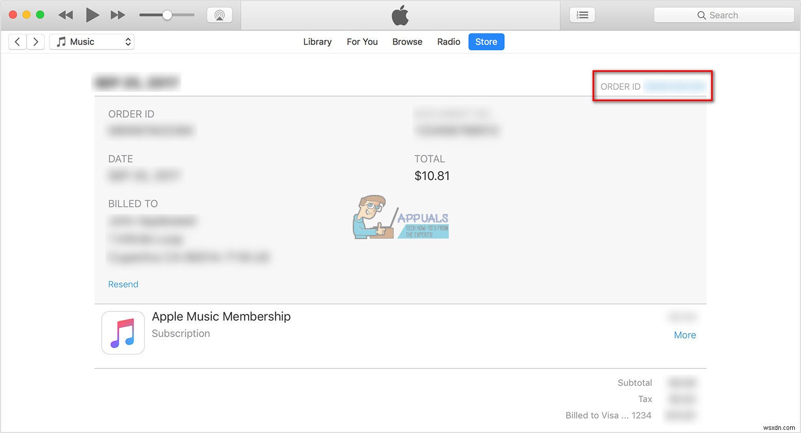 itunes.com/billから請求書が表示された場合はどうすればよいですか？ 