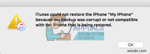 修正：「iPhone / iPadが破損しているか互換性がないため、iTunesはiPhoneまたはiPadを復元できませんでした 
