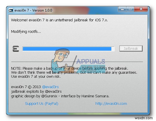 Evasi0nを使用してiOS7でiPhone4、4s、5、5c、5sを脱獄する方法（Windowsメソッド） 