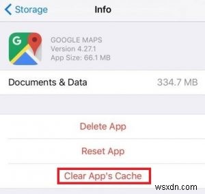 iPhoneのキャッシュとデータをクリアする方法 