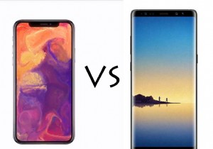 iPhoneXとSamsungGalaxyNote 8：Beauty vs. Beast 