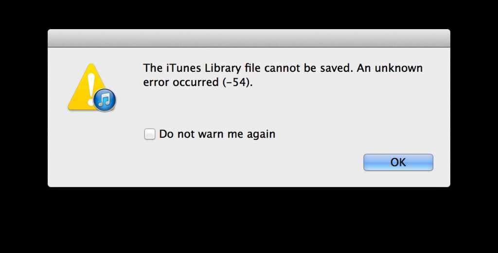 iTunesの不明なエラーを修正する方法-54 