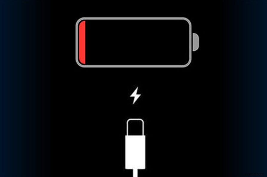 修正：iPhone5でバッテリーのパーセンテージが増加しない 