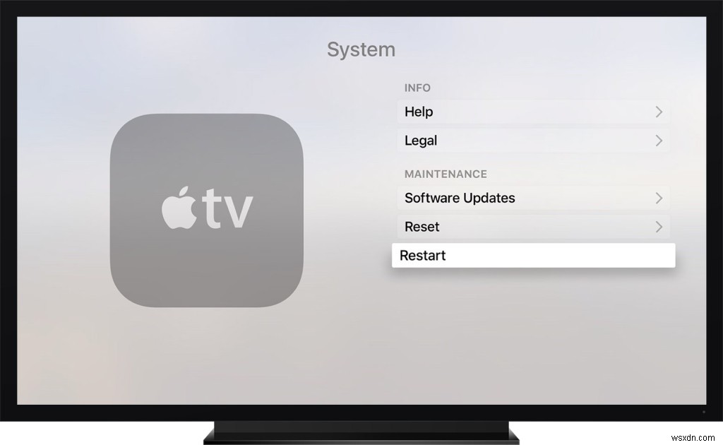AppleTVをリセット/復元/再起動する方法 