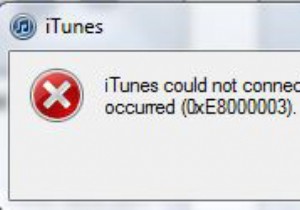 解決済み：iPod / iPad/iPhoneを接続するとiTunesでエラー0xe8000003が発生する 