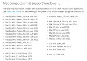 BootCampを使用してMacにWindows10をインストールする方法 