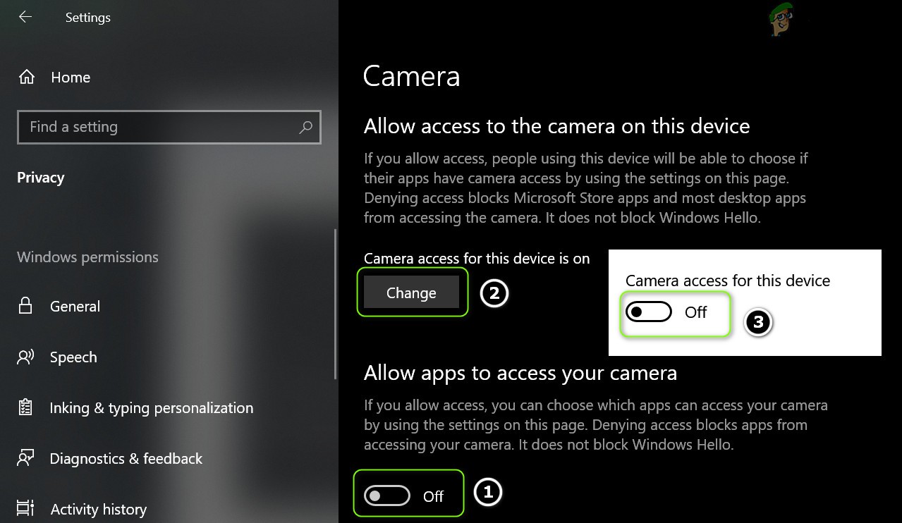 デバイスセンサスがWebカメラを使用している理由とその修正方法 