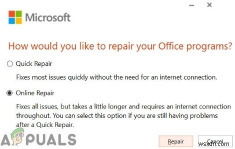 Officeを更新するときのMicrosoftOfficeの「エラーコード30088-26」を修正 