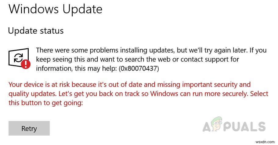 Windows10でWindowsUpdateエラーコード0x80070437を修正する方法は？ 