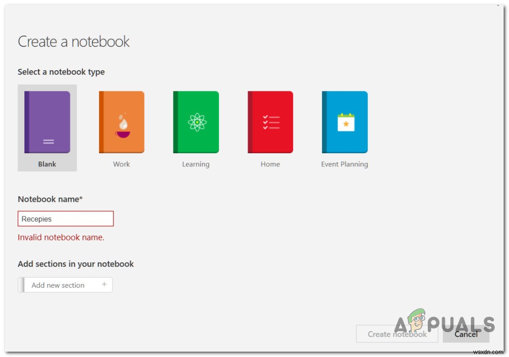 Windows10でOneNoteの「無効なノートブック名」エラーを修正する方法 