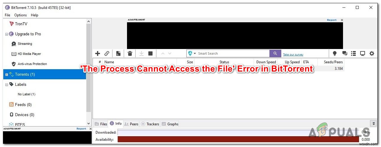 BitTorrentエラー「プロセスはファイルにアクセスできません」を修正する方法 